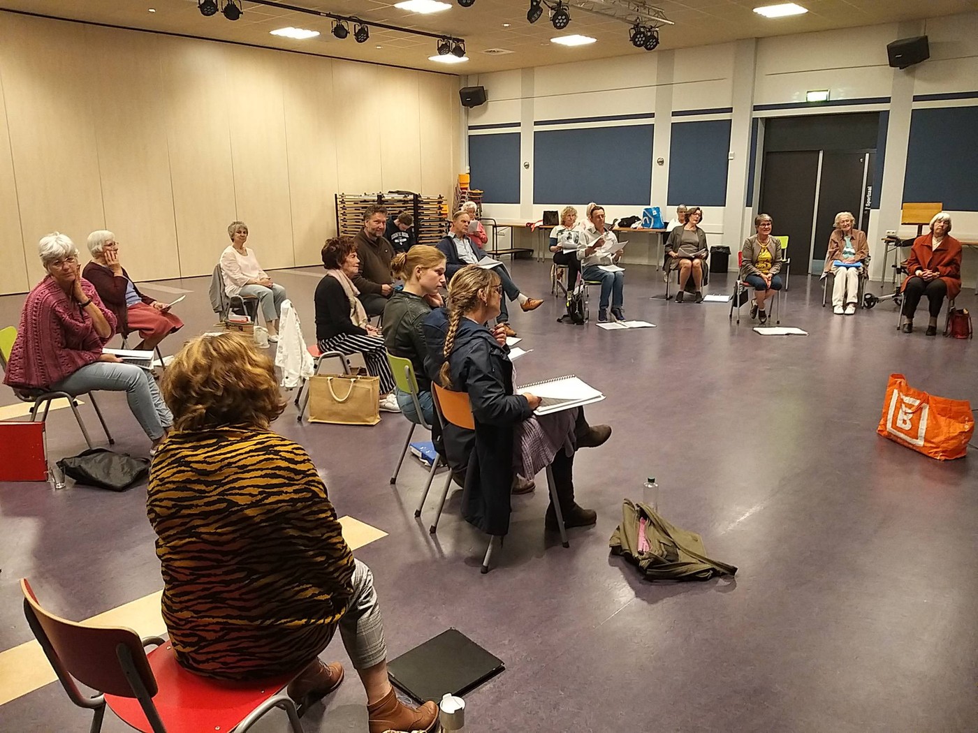 Theaterkoor VOG - repetitie tijdens de coronaperiode