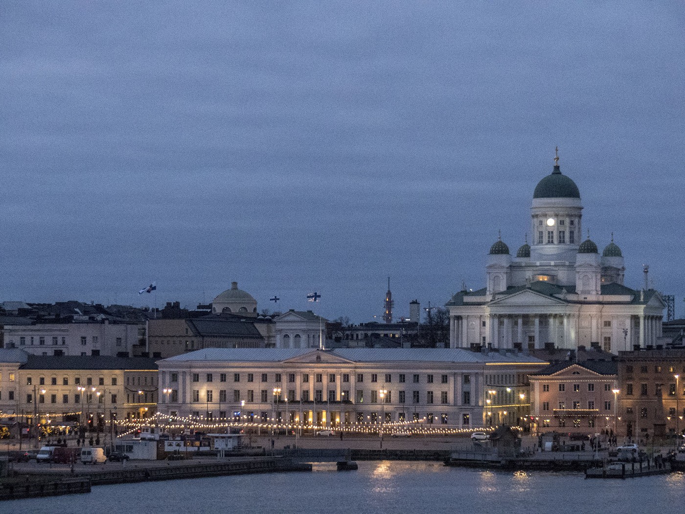 Helsinki vanaf de zee