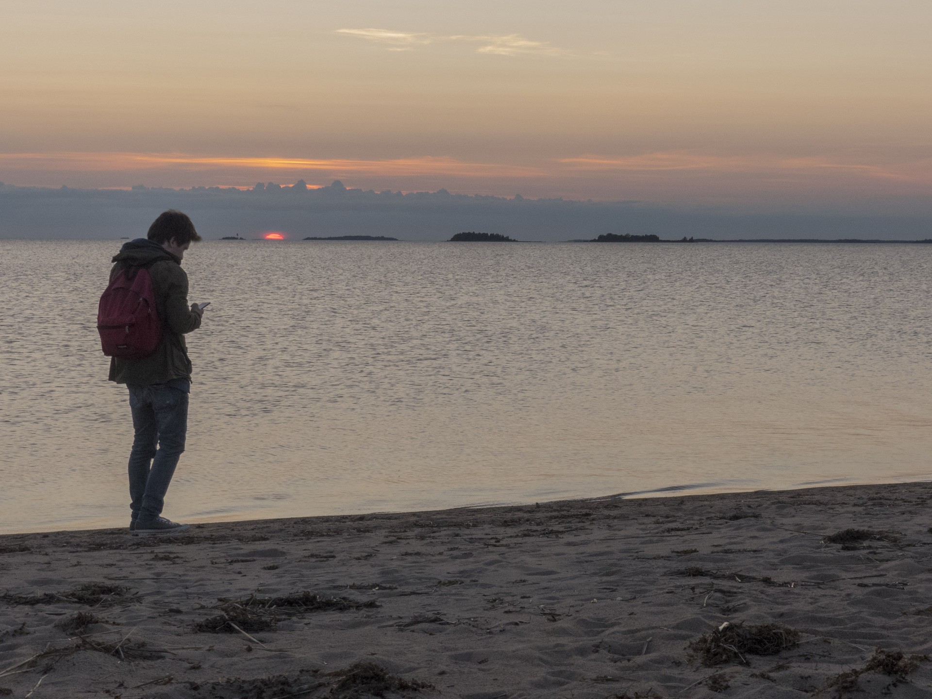 Arne Reijntjes portfolio - zonsondergang in Oulu Finland